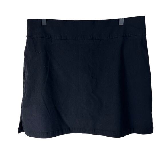 Rafaella Black Pull-On Skort XXL Viscose Stretch Everyday Wear golf tennis - Picture 3 of 6